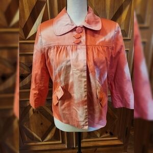 Silk Land Swing Coat Sz M